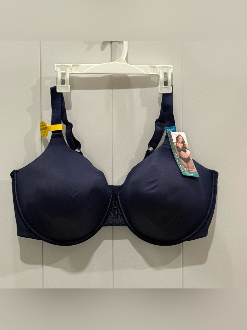 Vanity Fair Navy Smoothing Beauty Back 4 Way Stretch Underwire Bra 42DDD